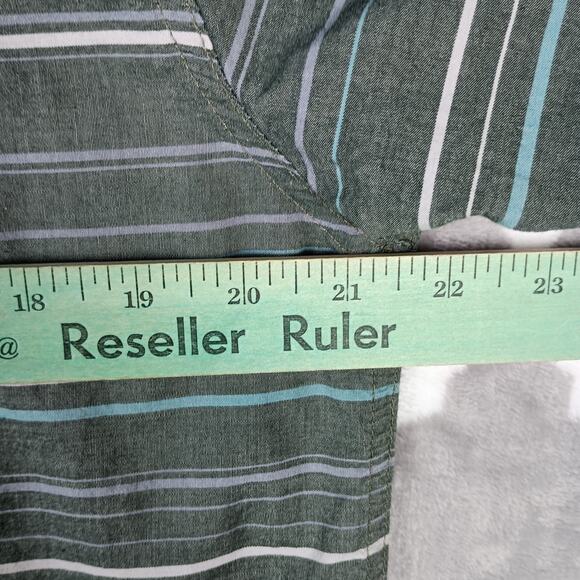 HippyTree Shirt Men Large Gray Striped Short Sleeve Surf Outdoors - Picture 5 of 9